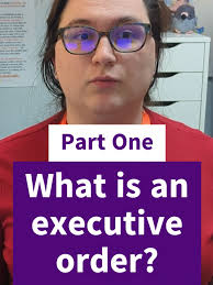 So what exactly is an Executive Order? Let's get into it. Stay tuned ...