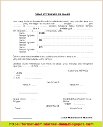Contoh surat pernyataan ahli waris tunggal Contoh Surat Keterangan Ahli Waris 2021 Desa Kelurahan Format Doc Dan Pdf Format Administrasi Desa