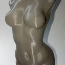Beautiful woman with long straight hair. 3d Print Of Woman Body Optimised For Vase Mode Von Eaman
