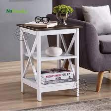 Every one of us knows that a table lamp is the best source of illumination while placed on a side table. White Side Table Living Room Modern Wood Living Room Furniture