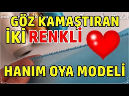 Goz Kamastiran Yazma Uzerine Iki Renkli Hanim Igne Oyasi Modeli Youtube Yazma Ikiz Youtube