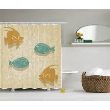 Free shipping on orders over $25 shipped by amazon. Fish And Waves Aquarium Marine Ocean Themed Fishing Decor Bathroom Accessories 69w X 84l Inches Extra Long By Ambesonne Walmart Com Walmart Com