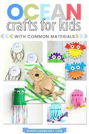 Ocean Crafts For Kids Made From Common Materials Around The House Animal Crafts For Kids Sea Animal Nursery Animal Activities For Kids