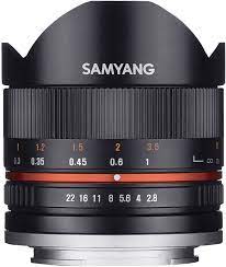 Amazon Com Samyang 8mm F2 8 Umc Fisheye Ii Black Lens For Fuji X Mount Digital Cameras Sy8mbk28 Fx Camera Photo