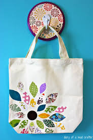 Iron On Decorated Tote Bags Fabric Bag Diy Tote Bag