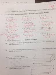 Logic & proof homework 8: Algebra 1 Unit 8 Test Quadratic Equations Answers Gina Wilson Tessshebaylo