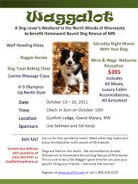 This is the minnesota homeward bound located in monticello, minnesota. Waggalot Autumn Getaway For You And Your Dog Goodgriefpetloss S Blog