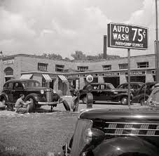 Auto Wash 75 Cents Gas Station Old Gas Stations Car Wash