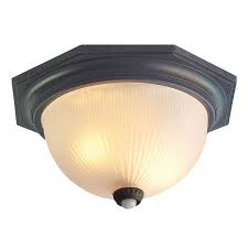 Indoor/outdoor motion sensor ceiling light will light up your road when you walk in darkness. Acclaim Lighting Outer Banks 14 In W Matte Black Motion Activated Outdoor Flush Mount Light In The Outdoor Flush Mount Lights Department At Lowes Com