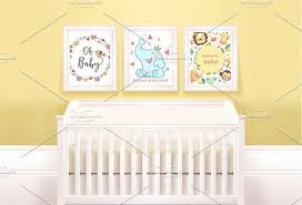 Frame Mockups With Child Crib Frame Mockup Free Frame Mockups Mockup Free Psd
