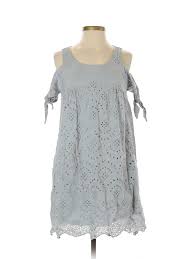 Details About Listicle Women Gray Casual Dress Sm