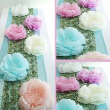 *affiliate links noted in italics and provided for your convenience. 20 Carnation 3d Wall Flowers Giant Paper Coral Flowers Tableclothsfactory