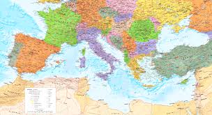 Home » thematic maps » mediterranean map/list of mediterranean countries. Large Detailed Map Of Mediterranean Sea With Cities