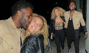 Jason derulo and jena frumes are heading out for a date night. Jason Derulo Matches His Girlfriend Jena Frumes In A Tan Jacket As The Lovebirds Enjoy A Late Dinner Daily Mail Online