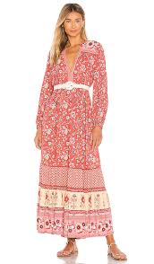 Spell The Gypsy Collective Portobello Road Gown In Wine Revolve
