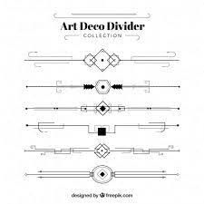Download Art Deco Divider Collection For Free Art Deco Borders Graphic Design Tutorials Photoshop Art Deco