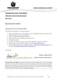 O ano de 2020 está em reta final, mas isso não quer dizer que você, concurseiro, deva diminuir o ritmo. 166 Questoes Da Vunesp De Informatica Comentadas Informatica Docsity