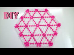 Knitting On A Hexagon Loom Placemat Tutorial 6 Washcloth Table Mat Coaster Potholder Or Trivet Youtube 2020 Orgu Tukenmez Kalem Youtube