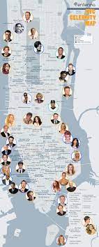 Nyc Celebrity Star Map 2013 Apts New York Travel Travel Infographic Nyc Trip