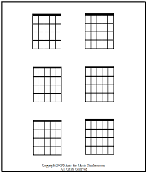 free guitar chord chart blanks to fill in your own chords