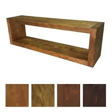 Solid Wood Wall Shelf 19 Cm Deep Rustic Bookshelf Wood Shelf Song Sizes And Colours In 2020 Wood Wall Shelf Rustic Bookshelf Stairs With Glass Panels