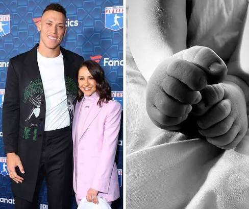 Aaron Judge welcomes first baby with wife Samantha