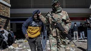 Updated 01/04/19 alett lewis/eyeem/getty images bloemfontein's location in the center of th. South Africa Looting Government To Deploy 25 000 Troops After Unrest Bbc News