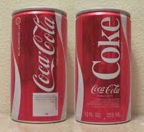 Although the idea for canning coca cola began in the 1930's, culminating with the creation of a 16oz and a 32 oz cone top can in 1936, no real progress was made until the 1950's. Coca Cola Diet Coke 318 Soda Can Collection