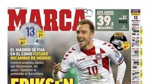 Los blancos made contact with spurs over the midfielder during the. Portada Marca Eriksen Se Suma A La Lista