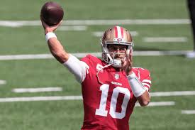 The latest stats, facts, news and notes on jimmy garoppolo of the san francisco 49ers. Jimmy Garoppolo Injury 49ers Qb Suffers High Ankle Sprain Deemed Week To Week Draftkings Nation