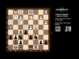 Arthur Bisguier Vs Bobby Fischer Notable Game New York Ch Usa 1965 Torre Attack Chess Chess Game Chess Strategies