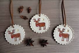 Christmas Deer Ceramic Ornaments Rudolf Holiday Pottery Gift Etsy Holiday Pottery Christmas Ornaments Pottery Gifts