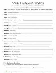 After Being Scolded By My 5 Year Old Grandson And My Daughter For Saying I Multiple Meaning Words Activities Multiple Meaning Words Worksheet Dictionary Skills
