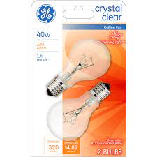 After extensive research into ceiling fan light bulbs, we have found 10 of the best on the market. Ge 40 Watt A15 Intermediate Base Ceiling Fan Clear Bulb 2 Pack Decorative Meijer Grocery Pharmacy Home More
