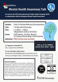 Batu pahat, malaysia +4 more. Mental Health Awareness Talk