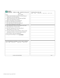 I am using the 12th edition of davis's drug guide for nurses. 7 Best Printable Medication List Card Printablee Com