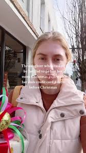 Daughter Buys Christmas Gifts with Dad's Credit Card