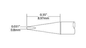 soldering tip chisel 0 8mm