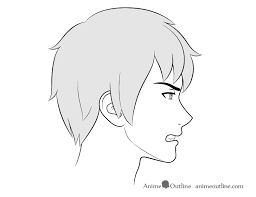Surprised Anime Face Side View How To Draw Anime Male Facial Expressions Side View Animeoutline how to draw anime male facial