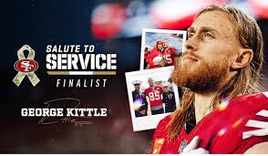 SALUTE TO SERVICE AWARD.🤩🏈👏🏻 #49ers #gkittle #juicecheck44 #nfl_honors