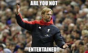 Open & share this animated gif entertained, russell crowe, are you not entertained, with everyone you know. Klopp Are You Not Entertained Imgflip