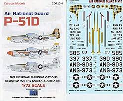 Amazon Com Caracal Models 1 72 Air National Guard P 51d