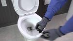 Drum auger toilet