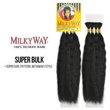 100% human hair premium blend. Milky Way 100 Human Hair Braid Super Bulk Wet Wavy