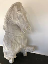 large academic plaster of a horse torso after the Antique, circa ...