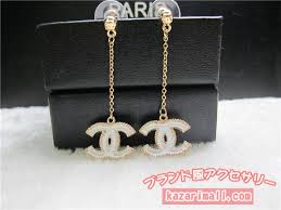chanel ロングピアス シャネル風高級耳アクセ ブランド ピアス ピアス アクセサリー