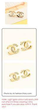 Se9351 Gold Chanel Earstuds Korean Accessories Malaysia Shop G0156 Rm11 80 Malaysia Accessorie Hair Accessories Rings Gold Chanel Online Shop Accessories