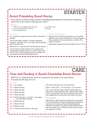 Combine flour and sugar and mix well. Printable Amish Friendship Bread Instructions Amish Friendship Bread Friendship Bread Friendship Bread Recipe