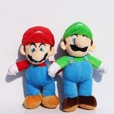 2pcs Lot 10inch Super Mario Brosstand Mario Luigi Plush Doll Stuffed Toy Free Shipping New Di 2021