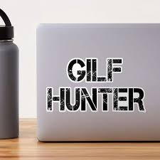 GILF Hunter Sticker for Sale by HappyArts90 | Redbubble